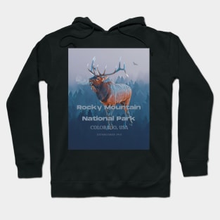 Rocky Mountain National Park Elk Poster Hoodie